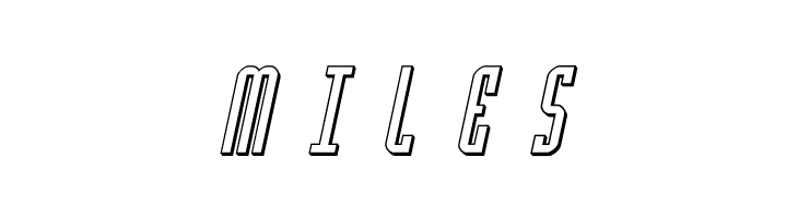 Y-Files Title 3D Italic  Free Fonts Download