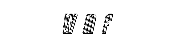 Y-Files Engraved Italic  Free Fonts Download