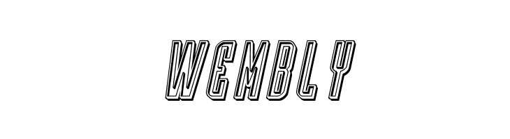 Y-Files Engraved Italic  Free Fonts Download