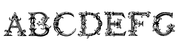 Burgoyne_Initials  Free Fonts Download