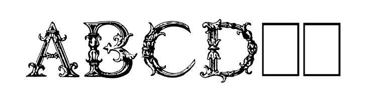 Burgoyne_Initials  Free Fonts Download
