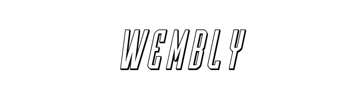 Y-Files 3D Italic  Free Fonts Download