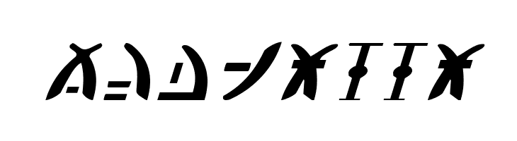 Zeta Reticuli Italic  Free Fonts Download