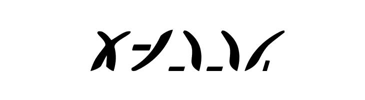 Zeta Reticuli Italic  Free Fonts Download