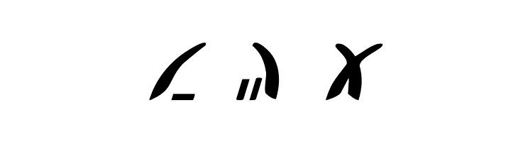 Zeta Reticuli Italic  Free Fonts Download