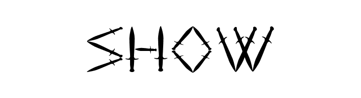 YY Sword and Dagger  Free Fonts Download