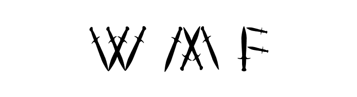 YY Sword and Dagger  Free Fonts Download