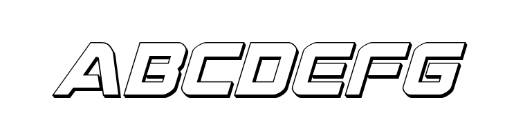 Praetorian 3D Italic  Free Fonts Download