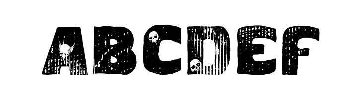 vtks caveirada  Free Fonts Download