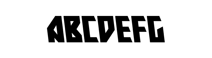 Major Force Expanded Leftalic  Free Fonts Download