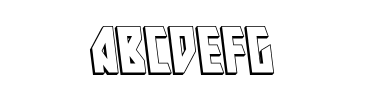 Major Force 3D Leftalic  Free Fonts Download