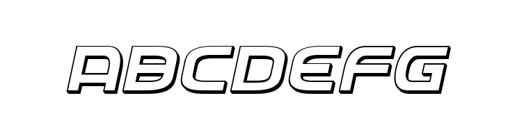 Federal Service 3D Italic  Free Fonts Download