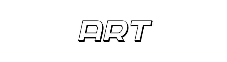 Federal Service 3D Italic  Free Fonts Download