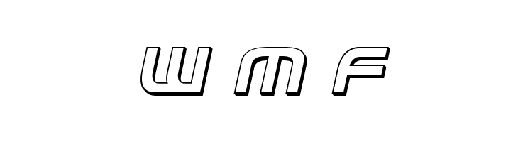 Federal Service 3D Italic  Free Fonts Download