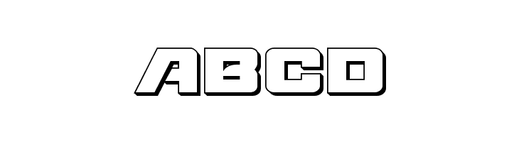Aircruiser 3D  Free Fonts Download
