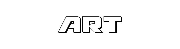 Aircruiser 3D  Free Fonts Download