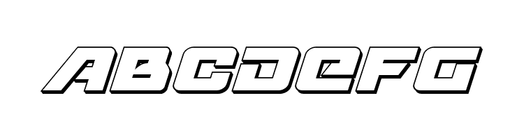 Aircruiser 3D Italic  Free Fonts Download
