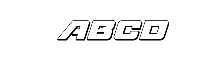 Aircruiser 3D Italic  Free Fonts Download