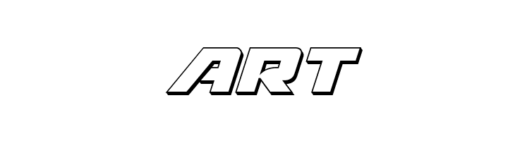 Aircruiser 3D Italic  Free Fonts Download
