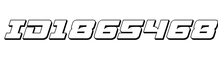 Aircruiser 3D Italic  Free Fonts Download
