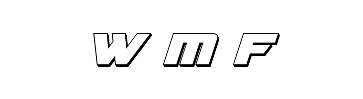 Aircruiser 3D Italic  Free Fonts Download