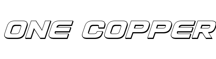 Usuzi 3D Italic  Free Fonts Download