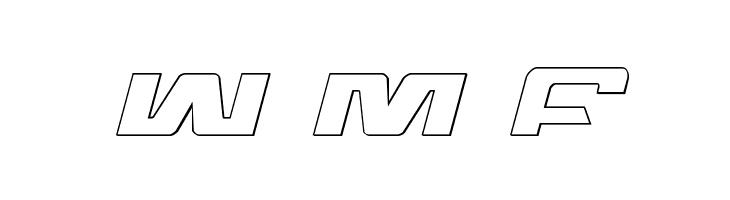 Northstar Outline Italic  Free Fonts Download