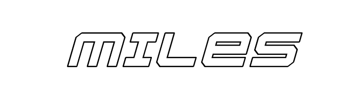 U.S.S. Dallas Outline Italic  Free Fonts Download