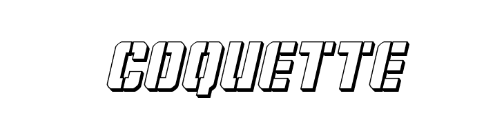 Covert Ops 3D Italic  Free Fonts Download