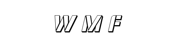 Covert Ops 3D Italic  Free Fonts Download