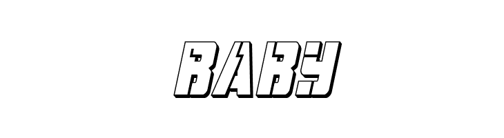 Hard Science 3D Italic  Free Fonts Download