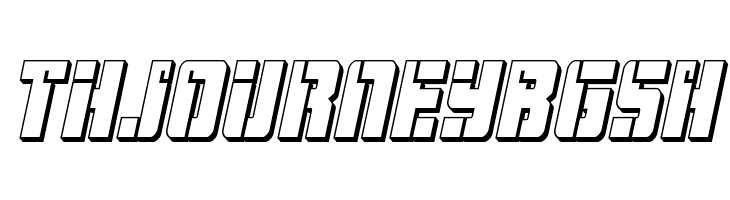 Hard Science 3D Italic  Free Fonts Download