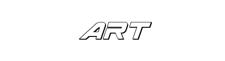 Space Ranger 3D Italic  Free Fonts Download