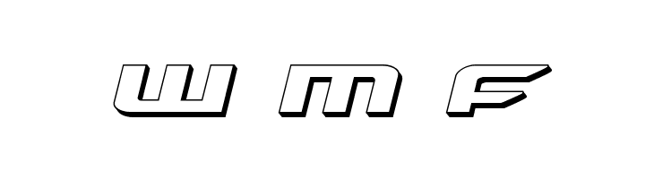 Drive 3D Italic  Free Fonts Download