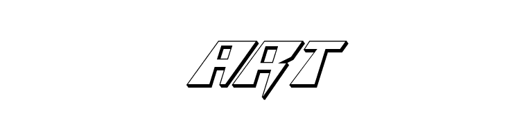 X-Racer 3D Italic  Free Fonts Download