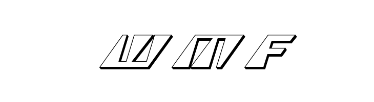 X-Racer 3D Italic  Free Fonts Download