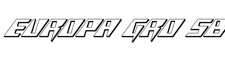 X-Racer 3D Italic  Free Fonts Download