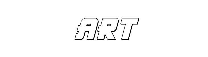 Hong Kong Hustle 3D Italic  Free Fonts Download