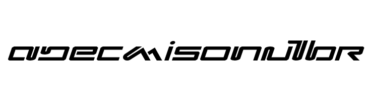 Xephyr Expanded Italic  Free Fonts Download