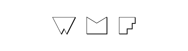 Disco Deck Outline  Free Fonts Download