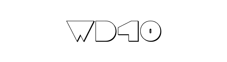 Disco Deck Outline  Free Fonts Download