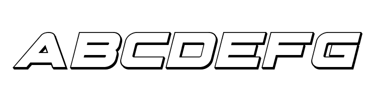 Pilot Command 3D Italic  Free Fonts Download