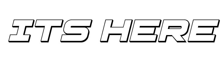 Pilot Command 3D Italic  Free Fonts Download