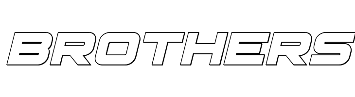 Pilot Command Outline Italic  Free Fonts Download