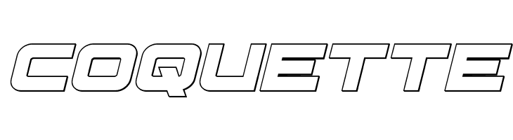 Pilot Command Outline Italic  Free Fonts Download