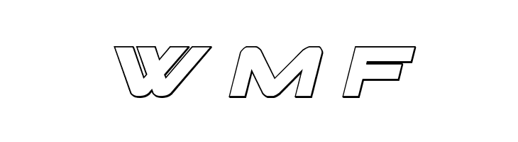 Pilot Command Outline Italic  Free Fonts Download