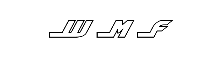 Shining Herald Outline Italic  Free Fonts Download