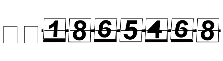 Page Counter Flipper  Free Fonts Download
