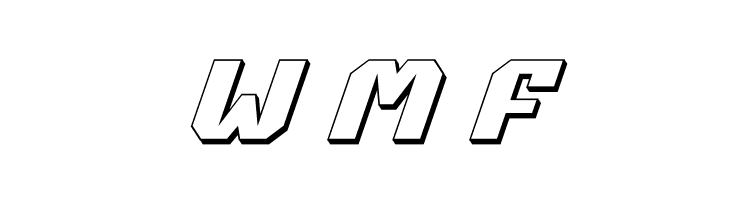 Commonwealth 3D Italic  Free Fonts Download