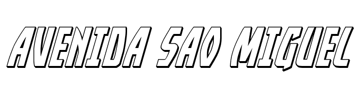 Yankee Clipper 3D Italic  Free Fonts Download